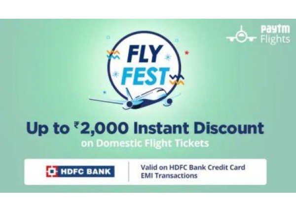Paytm Domestic Flight Offers Upto Rs.2000 Off with HDFC Bank ...