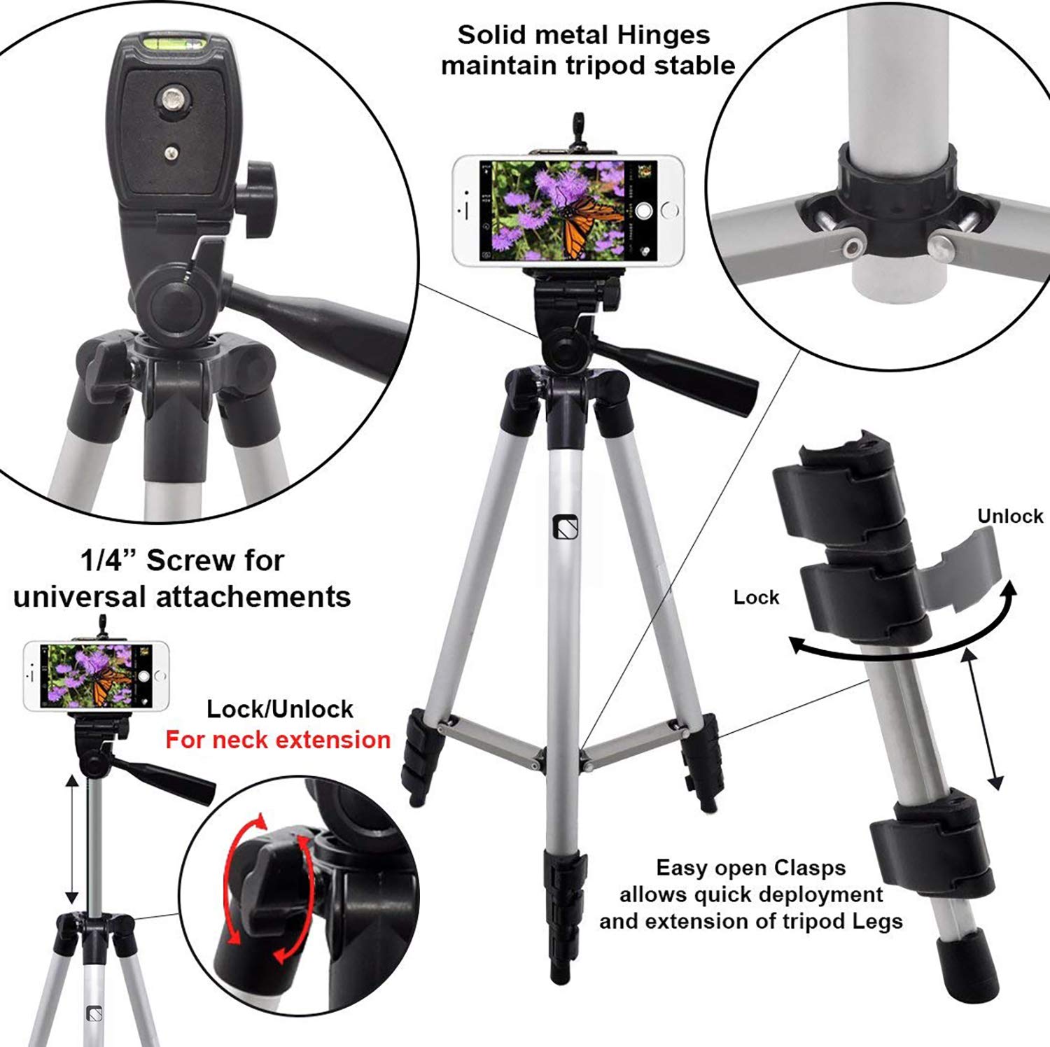 3110 portable and foldable tripod